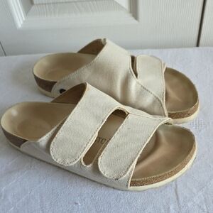 Birkenstock Toogood Forager Canvas Cream Women's Sandals Size 37